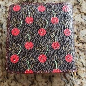 Authentic Cherry Louis Vuitton bitfold wallet
